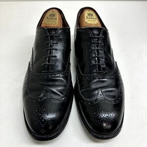VGUC Alden x Woodhouse Lynch 926 Black Calfskin Wing Tip Bal Oxford 9.5 C USA